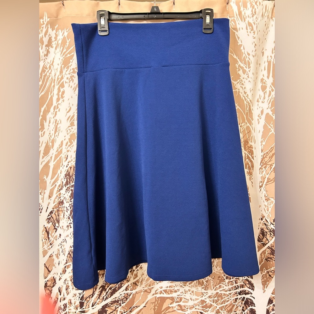 LulaRoe Azure Blue Circle Skirt - XL